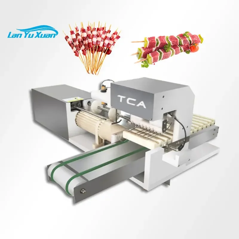 TCA Automatic Chicken Kabob Barbecue Fish Ball Skewers Making Machine Automatic Skewers Kebab Maker Machine
TCA Automatic Chicken Kabob Barbecue Fish Ball Skewers Making Machine Automatic Skewers Kebab Maker Machine