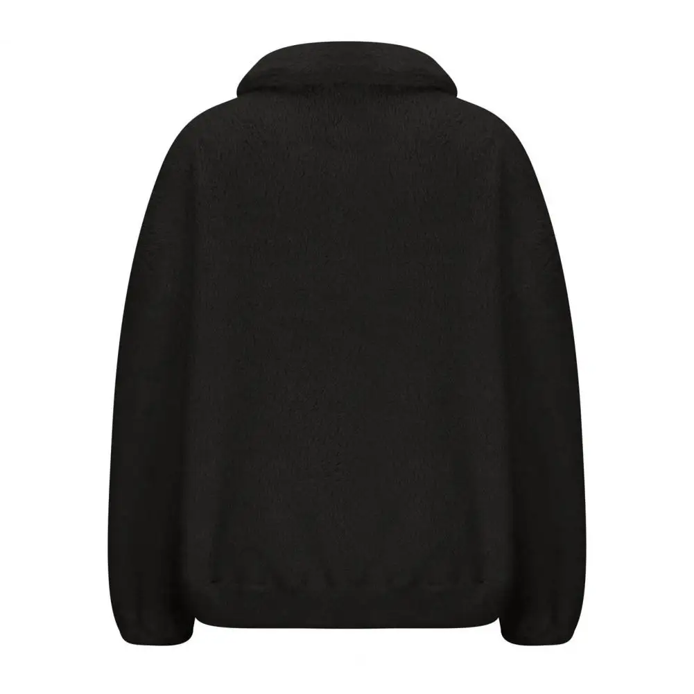 Comfortable Sweatshirt Warm Mid Length Women's Sweatshirt with Stand Collar Zipper for Fall Winter Women Long-sleeved Sweatshirt
Comfortable Sweatshirt Warm Mid Length Women's Sweatshirt with Stand Collar Zipper for Fall Winter Women Long-sleeved Sweatshirt
