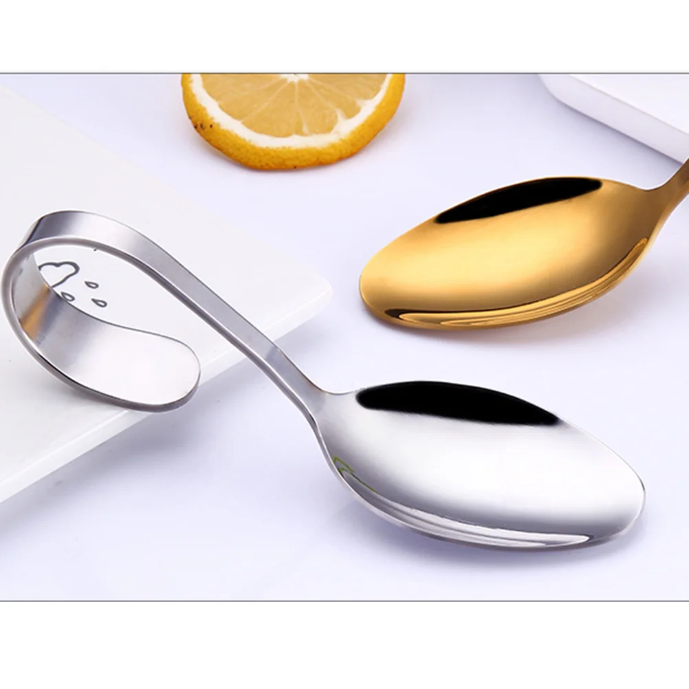 Curved Handle Spoon Coffee Scoop Appetizer Stainless Steel Tableware Baby Appetizers
Curved Handle Spoon Coffee Scoop Appetizer Stainless Steel Tableware Baby Appetizers