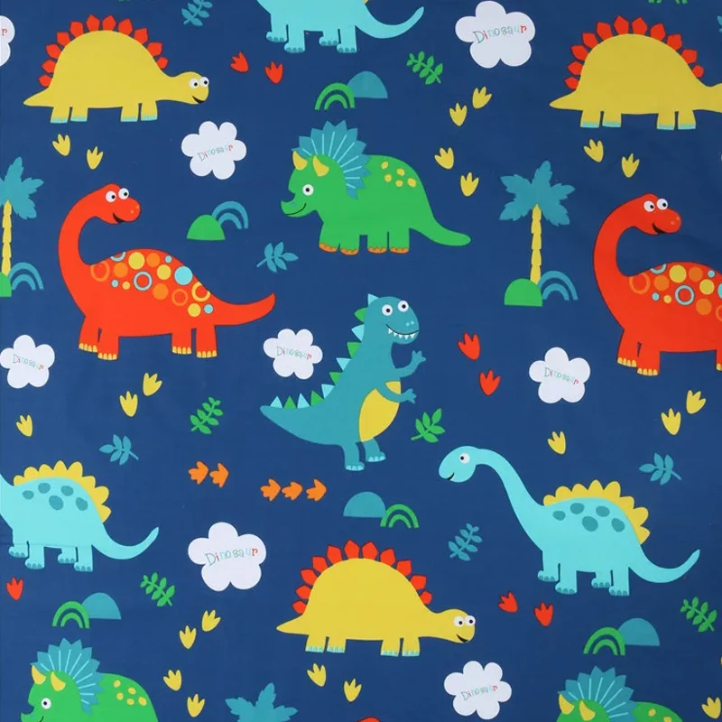 Cotton Cartoon Dinosaur Printed Twill Cloth DIY Sheet Quilt Cover Handmade Sewing Quilting Pillows Bags
Cotton Cartoon Dinosaur Printed Twill Cloth DIY Sheet Quilt Cover Handmade Sewing Quilting Pillows Bags