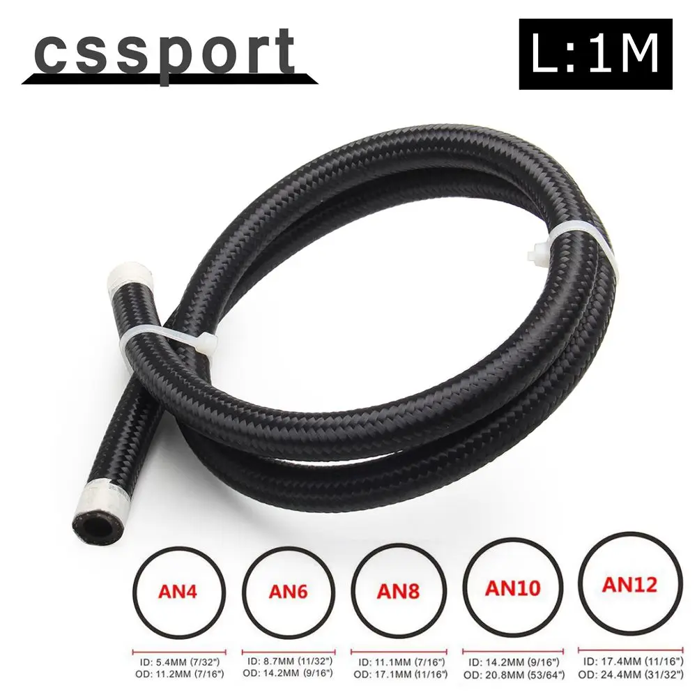 1M Fuel Hose Oil Gas Line AN4 AN6 AN8 AN10 AN12 Cooler Hose Line Pipe Tube Nylon Synthetic Stainless Steel Braided CPE Rubber
1M Fuel Hose Oil Gas Line AN4 AN6 AN8 AN10 AN12 Cooler Hose Line Pipe Tube Nylon Synthetic Stainless Steel Braided CPE Rubber