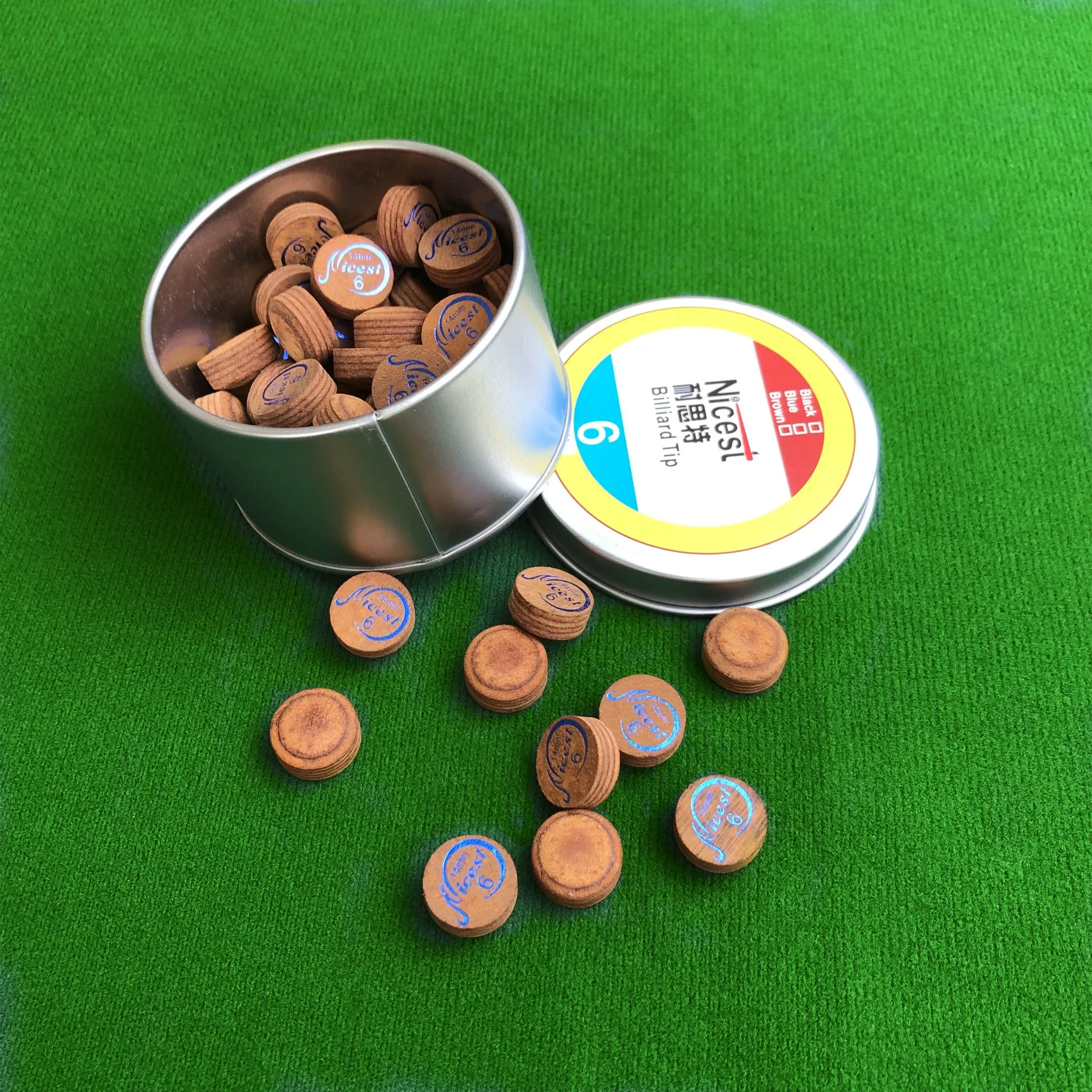 2PCS 14mm Billiards Pool Cue Tips Head M 6 Layers Baked Leather Brown Billiard Accessories
2PCS 14mm Billiards Pool Cue Tips Head M 6 Layers Baked Leather Brown Billiard Accessories