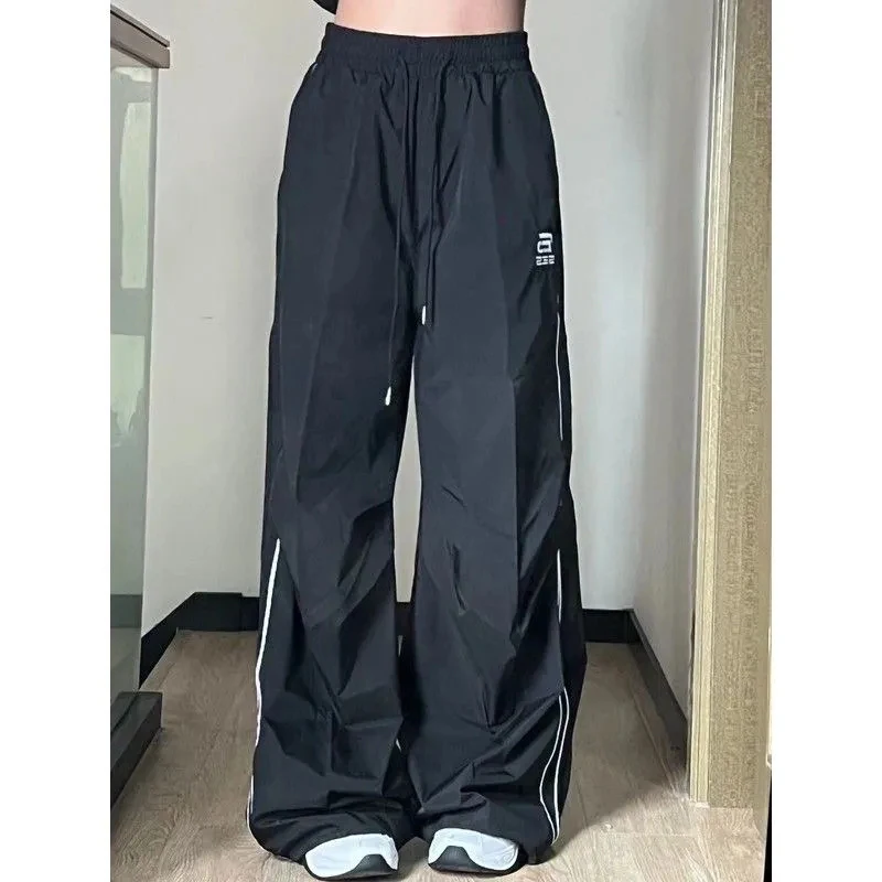 Zoki Vintage Black Stitching Wide Leg Pants Women Summer Bf Oversized Loose Casual Trousers Harajuku Hip Hop Fashion Streetwear
Zoki Vintage Black Stitching Wide Leg Pants Women Summer Bf Oversized Loose Casual Trousers Harajuku Hip Hop Fashion Streetwear