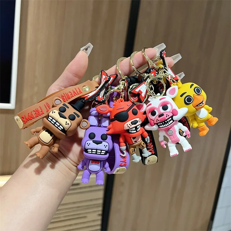 Game FNAF Keychain Anime Figure Five Nights At Freddy´s Action Figure FNAF PVC Car Key Decor Pendant Model Toys Birthday Gift
Game FNAF Keychain Anime Figure Five Nights At Freddy´s Action Figure FNAF PVC Car Key Decor Pendant Model Toys Birthday Gift
