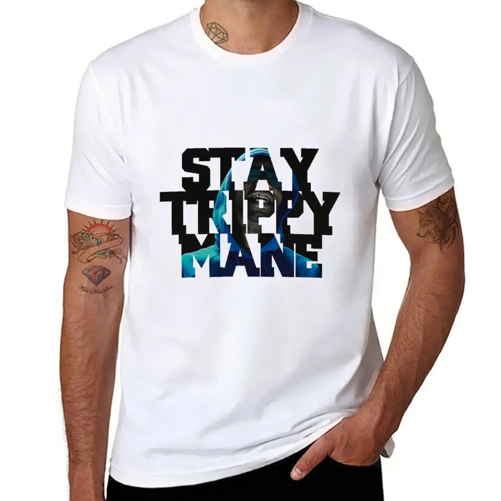 

Привлекательная футболка J - Stay с рисунком гривы, изготавливаемая на заказ графическая футболка, тяжелая футболка для мужчин