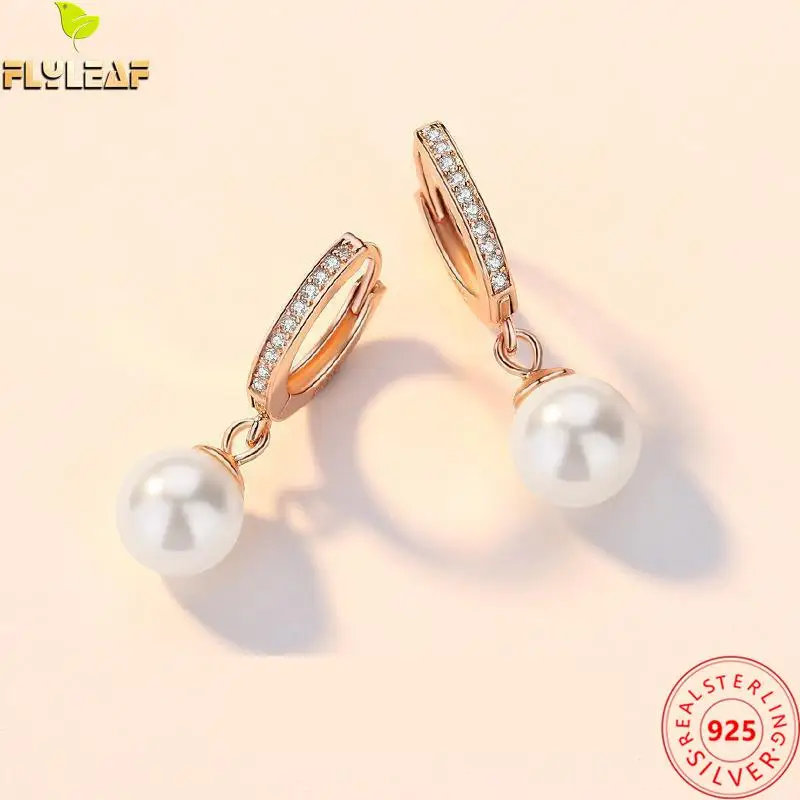 Real 925 Sterling Silver Jewelry Shell Pearl Zircon Hoop Earrings For Women Rose Gold Plating Femme Luxury Accessories 2022 New
Real 925 Sterling Silver Jewelry Shell Pearl Zircon Hoop Earrings For Women Rose Gold Plating Femme Luxury Accessories 2022 New