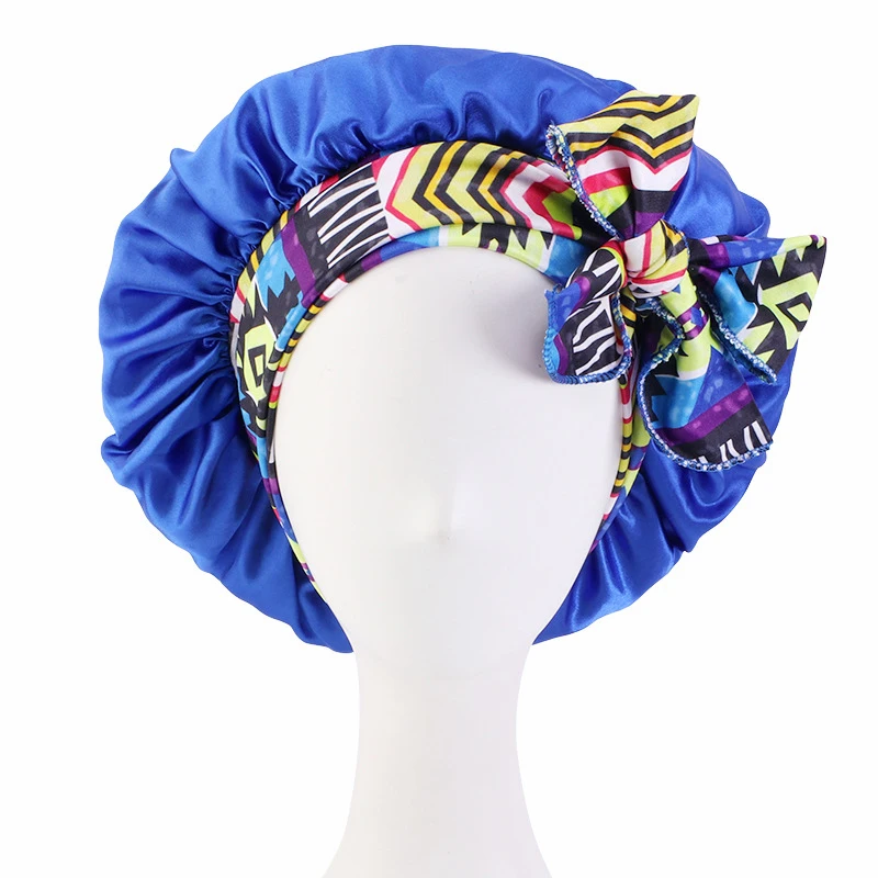

Newest Women Satin Sleeping Hat Night Sleep Cap Hair Care Bonnet Nightcap Elastic Hair Loss Head Cover Headscarf Shower Turban
