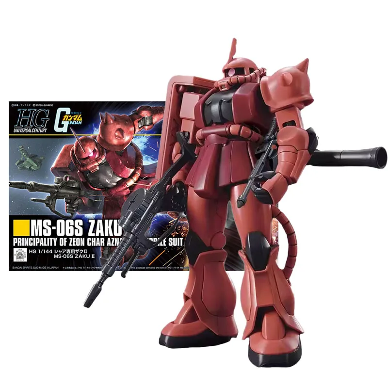 Bandai Genuine Figure Gundam Model Kit Anime Figures HGUC 1/144 MS-06S Zaku II 40th Gunpla Collection Action Figure Model Toys
Bandai Genuine Figure Gundam Model Kit Anime Figures HGUC 1/144 MS-06S Zaku II 40th Gunpla Collection Action Figure Model Toys