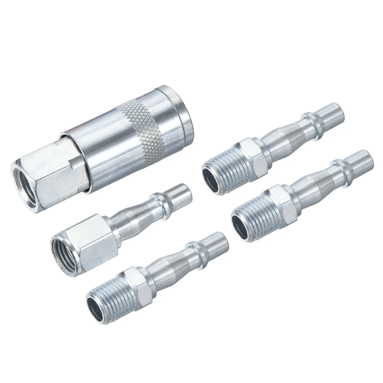 Uxcell 1/4NPT Female Quick Connect Coupler Kit with 3Pcs Male Plug, 1Pcs Female Plug
Uxcell 1/4NPT Female Quick Connect Coupler Kit with 3Pcs Male Plug, 1Pcs Female Plug