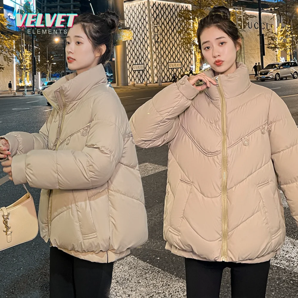 V&Es 2023 Korean Fashion Elegant Women Padded Cotton Coats Stand Collar zipper Parkas Solid Long Sleeve Warm Jackets
V&Es 2023 Korean Fashion Elegant Women Padded Cotton Coats Stand Collar zipper Parkas Solid Long Sleeve Warm Jackets