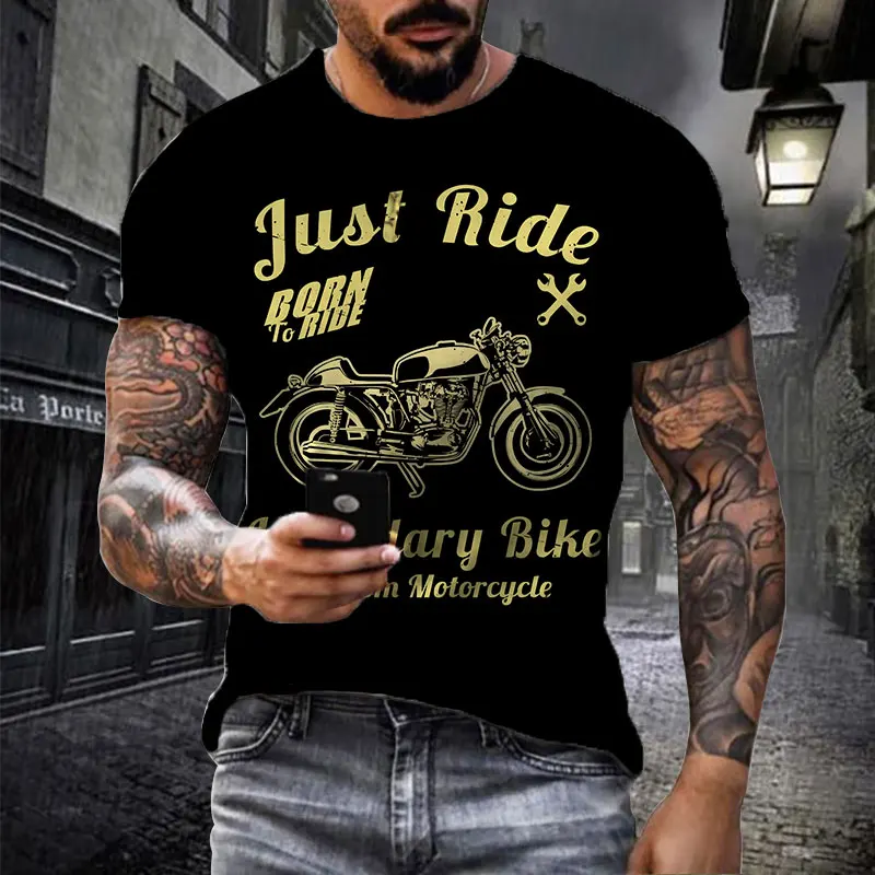 New Summer Vintage Men's Black T Shirt 3d Retro Motorcycle Oversized Tshirts Clothing Biker Racing T-shirts Motor Tees Tops
New Summer Vintage Men's Black T Shirt 3d Retro Motorcycle Oversized Tshirts Clothing Biker Racing T-shirts Motor Tees Tops