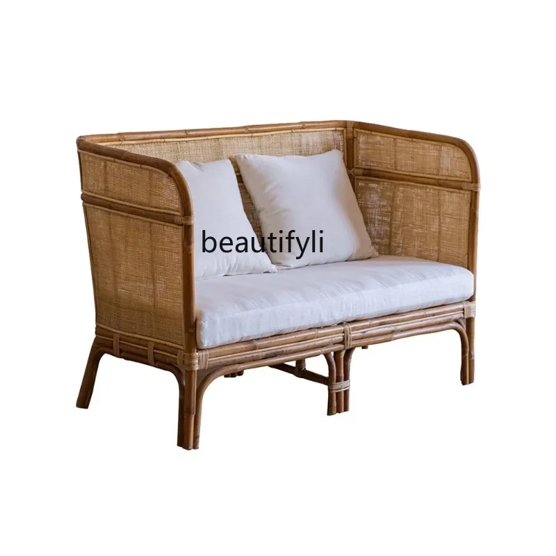 Indonesian Rattan Sofa Single Double Living Room Balcony Southeast Asia Retro Double Sofa Special Transfer Woven Rattan Chair
Indonesian Rattan Sofa Single Double Living Room Balcony Southeast Asia Retro Double Sofa Special Transfer Woven Rattan Chair