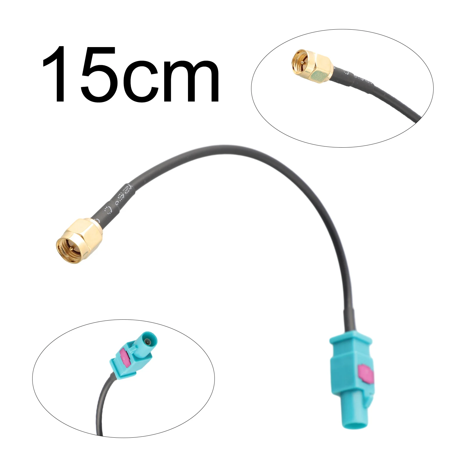 

1pc Car 15cm RG174 Plug Cable Universal Antenna Adapter Cable Fakra-Z Male To SMA Male For GSM GPS DAB Exterior Parts Aerials
