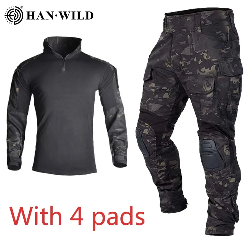 HAN WILD Military Uniform G3 Suit Tactical Shirt Camouflage Men Clothing Army Airsoft Combat Shirts Cargo Pants Hunting Outfit
HAN WILD Military Uniform G3 Suit Tactical Shirt Camouflage Men Clothing Army Airsoft Combat Shirts Cargo Pants Hunting Outfit