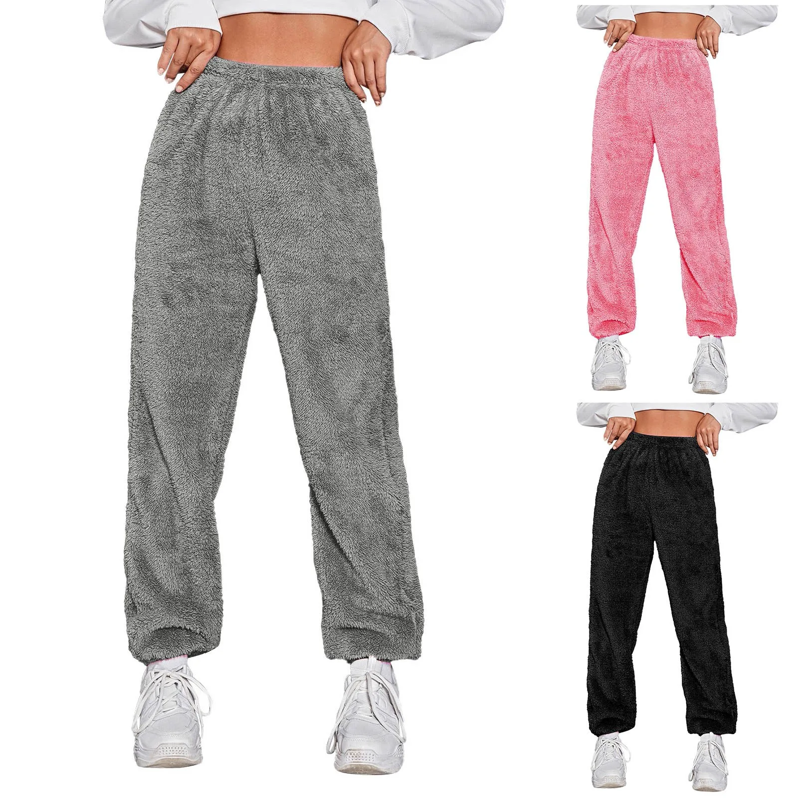 No Rope Women's Autumn And Winter Solid Colour Sweatpants Plush Casual Pants Loose Soothing Fleece Warm Home Jogging Pants Women
No Rope Women's Autumn And Winter Solid Colour Sweatpants Plush Casual Pants Loose Soothing Fleece Warm Home Jogging Pants Women
