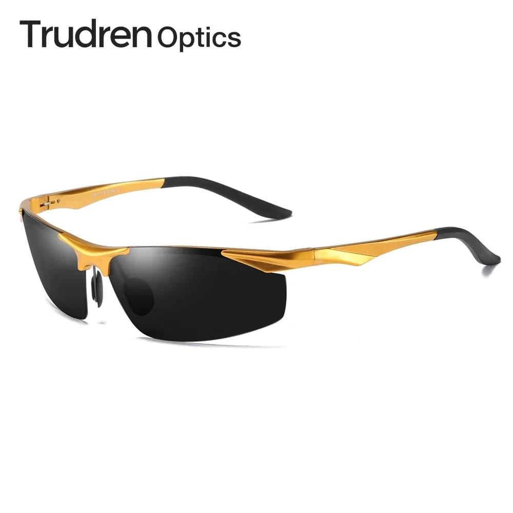 Trudren Aluminum Semi-rimless Polarized Sunglasses for Men Outdoor Sports Running Sun Glasses Wrap-around Cycling Sunglass 5804
Trudren Aluminum Semi-rimless Polarized Sunglasses for Men Outdoor Sports Running Sun Glasses Wrap-around Cycling Sunglass 5804