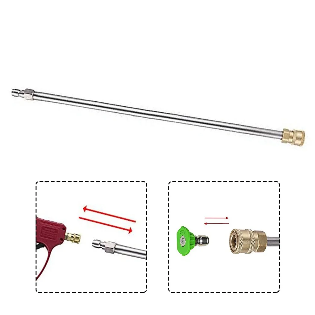 New Pressure Washer Extension Wand, 17 Inch Stainless Steel 1/4 Inch Quick Connect Power Washer Lance
New Pressure Washer Extension Wand, 17 Inch Stainless Steel 1/4 Inch Quick Connect Power Washer Lance