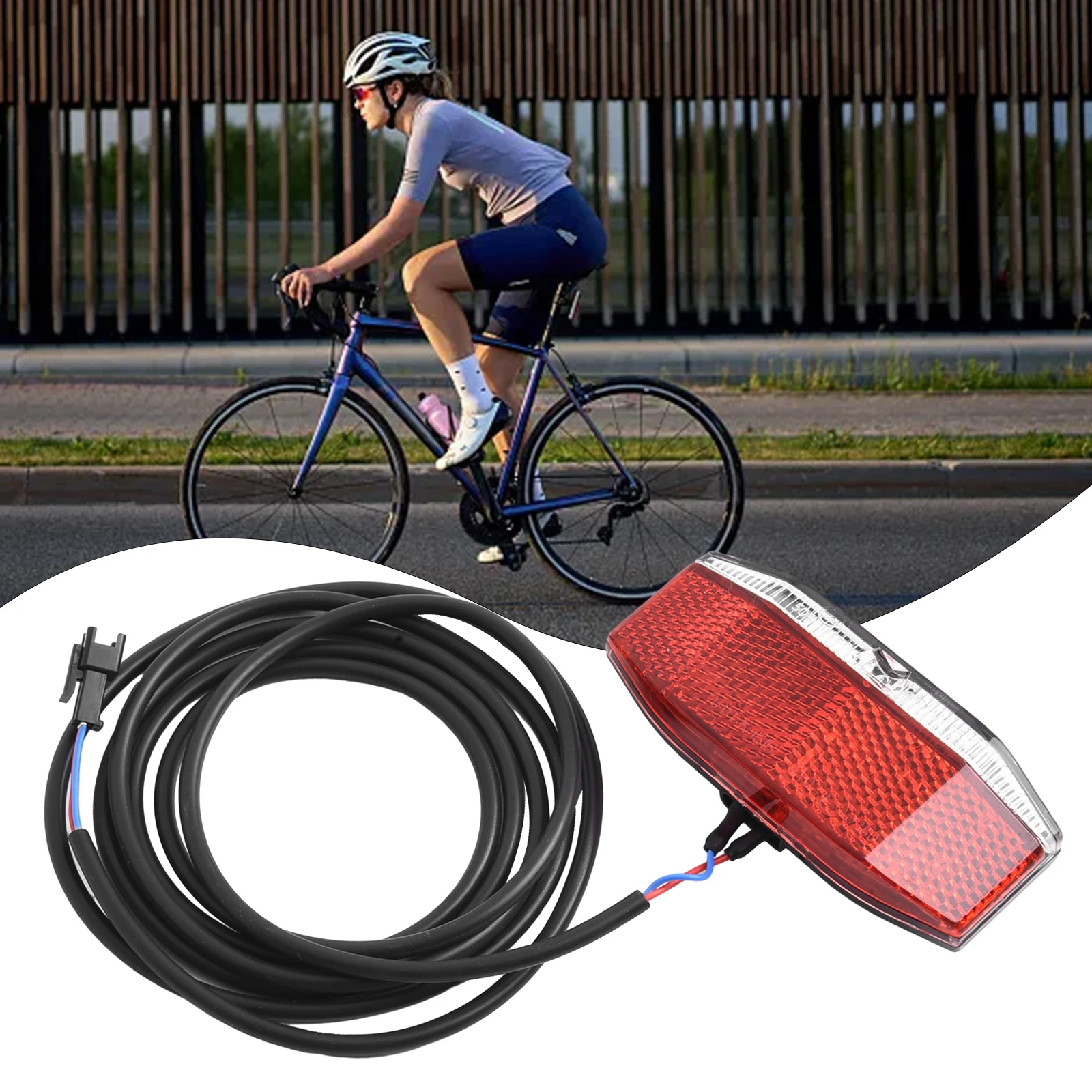 Electric Bicycle Rear Light 6V-48V EBike Rear Light LED Taillight Cycling Night Riding Warning Lamp Electric Bike Accessories
Electric Bicycle Rear Light 6V-48V EBike Rear Light LED Taillight Cycling Night Riding Warning Lamp Electric Bike Accessories