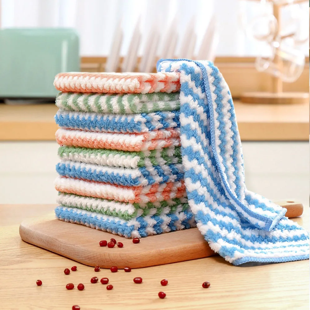 10pcs Microfibre Cleaning Cloth Kitchen Super Absorbent Oil-Proof Washing Rag Glass Window Wipe Cloth Household Cleaning Towel
10pcs Microfibre Cleaning Cloth Kitchen Super Absorbent Oil-Proof Washing Rag Glass Window Wipe Cloth Household Cleaning Towel