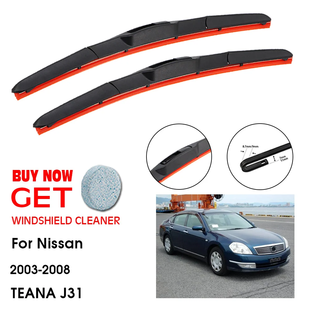 Car Wiper For Nissan TEANA J31 24"+19" 2003-2008 Front Window Washer Windscreen Windshield Silica Gel Wiper Blades Accessorie
Car Wiper For Nissan TEANA J31 24"+19" 2003-2008 Front Window Washer Windscreen Windshield Silica Gel Wiper Blades Accessorie