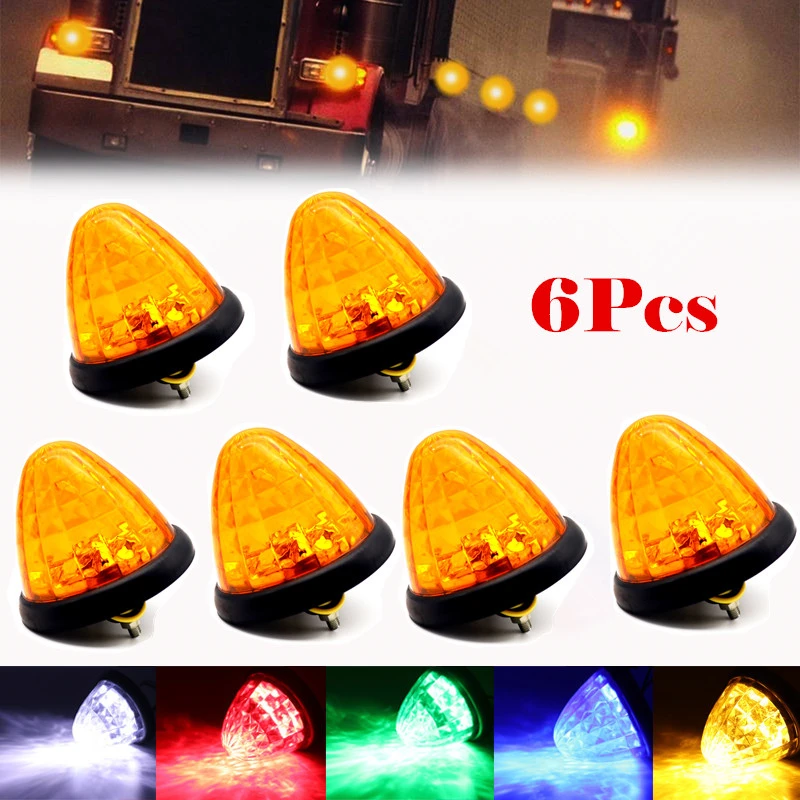 6x Waterproof 24V LED Side Marker Lights Indicator Turn Signal Clearance Rear Tail Parking Lamps Truck Trailer Lorry RV Caravan
6x Waterproof 24V LED Side Marker Lights Indicator Turn Signal Clearance Rear Tail Parking Lamps Truck Trailer Lorry RV Caravan