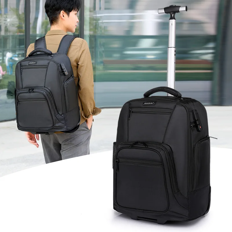 Trolley Luggage Backpack With Wheels Travel Large Capacity Trolley Bags Rolling Bag Waterproof Business Laptop Schoolbag
Trolley Luggage Backpack With Wheels Travel Large Capacity Trolley Bags Rolling Bag Waterproof Business Laptop Schoolbag