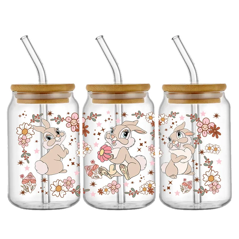 Bunny Libbey 16oz UV DTF Transfer Sticker For 16OZ Libbey Glass Can Wraps Cup DIY Waterproof Decals
Bunny Libbey 16oz UV DTF Transfer Sticker For 16OZ Libbey Glass Can Wraps Cup DIY Waterproof Decals