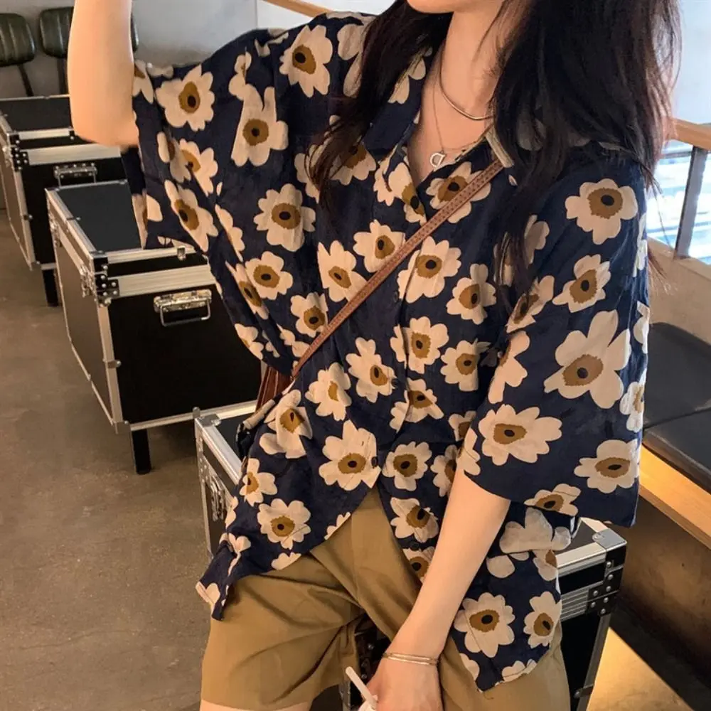 Turn-down Collar Sunflower Blouse Classic Button Up Spring Summer Hawaii Shirt Vacation Blusas Tops Travel
Turn-down Collar Sunflower Blouse Classic Button Up Spring Summer Hawaii Shirt Vacation Blusas Tops Travel