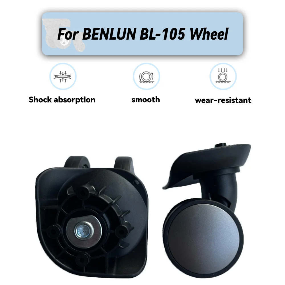 

For BENLUN BL-105 Universal Wheel Replacement Suitcase Rotating Smooth Silent Shock Absorbing Wheel Accessories Wheels Casters