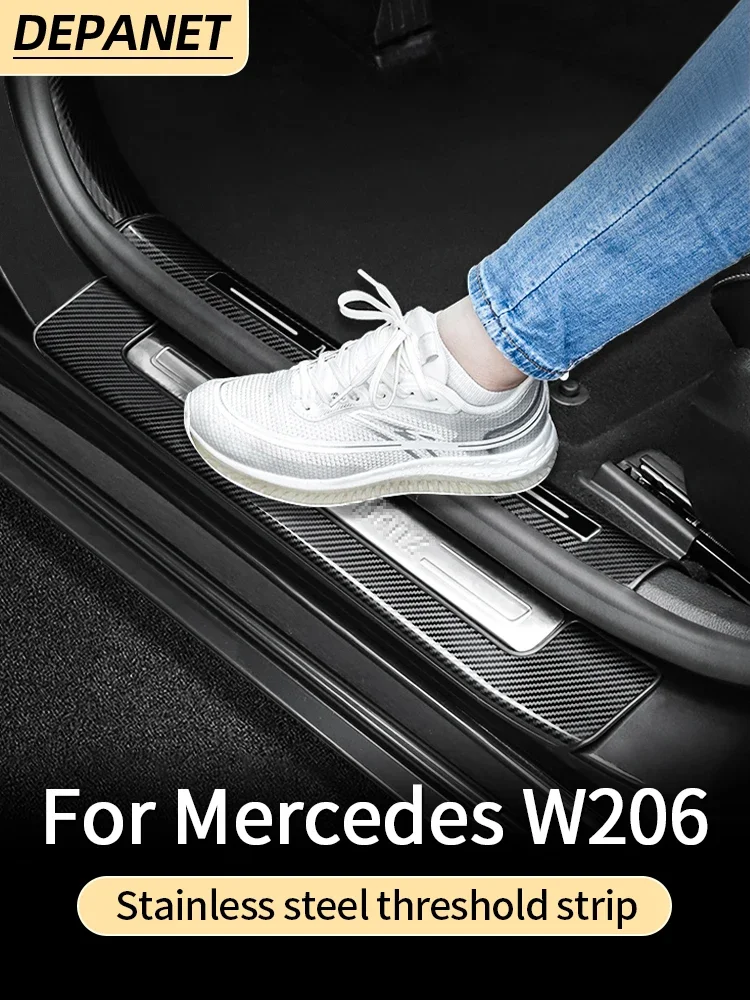 Декоративные пороги Depanet для длинных осей Mercedes w206 C 2022-2024 180L 200L 260L 300L, аксессуары для интерьера
Декоративные пороги Depanet для длинных осей Mercedes w206 C 2022-2024 180L 200L 260L 300L, аксессуары для интерьера