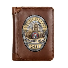 Luxury Oceanside Police Officer Printing Genuine Leather Men Wallet Classic Pocket Slim Card Holder Male Short Purses
Luxury Oceanside Police Officer Printing Genuine Leather Men Wallet Classic Pocket Slim Card Holder Male Short Purses