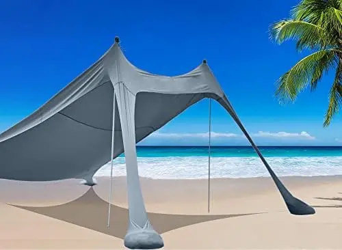 

Тент для пляжа, тент для пляжа, навес от солнца, 4 стойки, с переносной сумкой для переноски