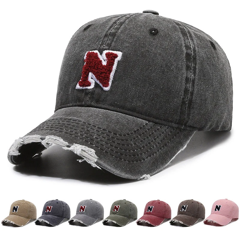 Retro Letter“N”Embroidery Baseball Caps Cotton Snapback Summer Hat Men Women Adjustable Hip Hop Fitted Caps Outdoor Sun Hats
Retro Letter“N”Embroidery Baseball Caps Cotton Snapback Summer Hat Men Women Adjustable Hip Hop Fitted Caps Outdoor Sun Hats