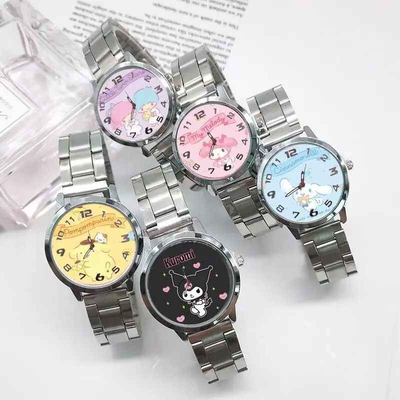 Anime Pompompurin Melody Waterproof Sports Quartz Watch Kawaii Sanrios Hello Kittys Kuromi Student Metal Strap Wrist Watch Gift
Anime Pompompurin Melody Waterproof Sports Quartz Watch Kawaii Sanrios Hello Kittys Kuromi Student Metal Strap Wrist Watch Gift