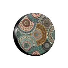Colorful vintage pattern with flowers and mandala , A Gift for Camping Enthusiasts, Spare Tire COVER CAR for Camping Car, 
Colorful vintage pattern with flowers and mandala , A Gift for Camping Enthusiasts, Spare Tire COVER CAR for Camping Car,