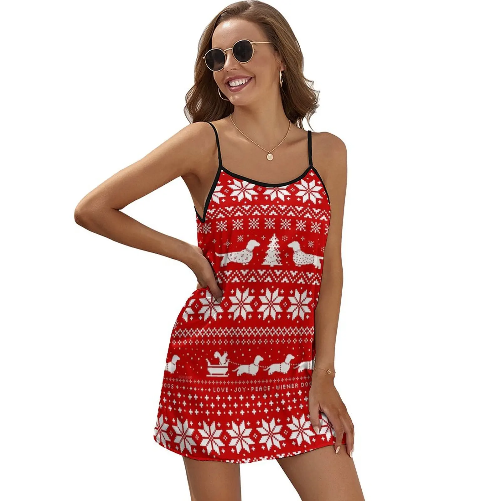 Dachshunds Christmas Sweater Pattern Sleeveless Dress evening dress ladies ceremony dresses
Dachshunds Christmas Sweater Pattern Sleeveless Dress evening dress ladies ceremony dresses