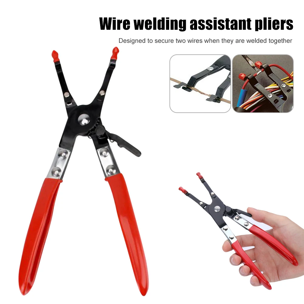 Universal Car Soldering Aid Pliers Hold 2 Wires Innovative Car Repair Tool Garage Tools Car Maintenance Wire Welding Clamp
Universal Car Soldering Aid Pliers Hold 2 Wires Innovative Car Repair Tool Garage Tools Car Maintenance Wire Welding Clamp