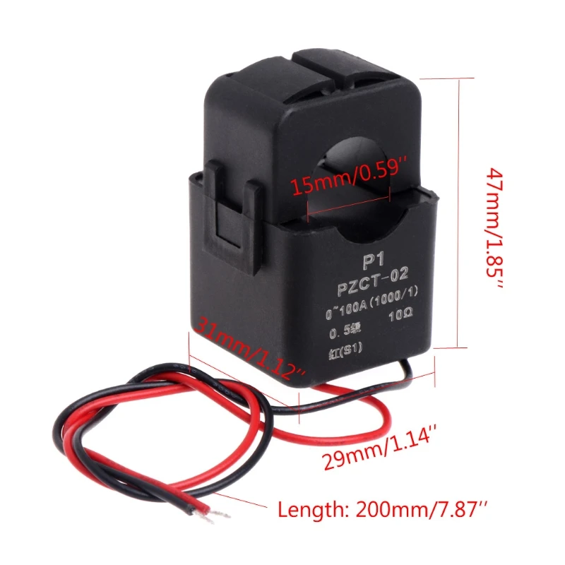 PZCT-02 100A 100mA Current for Measuring Building Electricity Consumption Quick Installation Easy to DropShipping
PZCT-02 100A 100mA Current for Measuring Building Electricity Consumption Quick Installation Easy to DropShipping