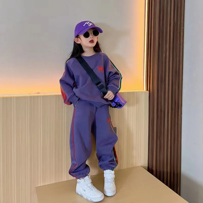 

2024 Spring Autumn Children Tracksuit Teen Girls Toddler Jacket + Jogger Pants 2 Pcs Set Kids Suit Baby Outfit Children Clothes