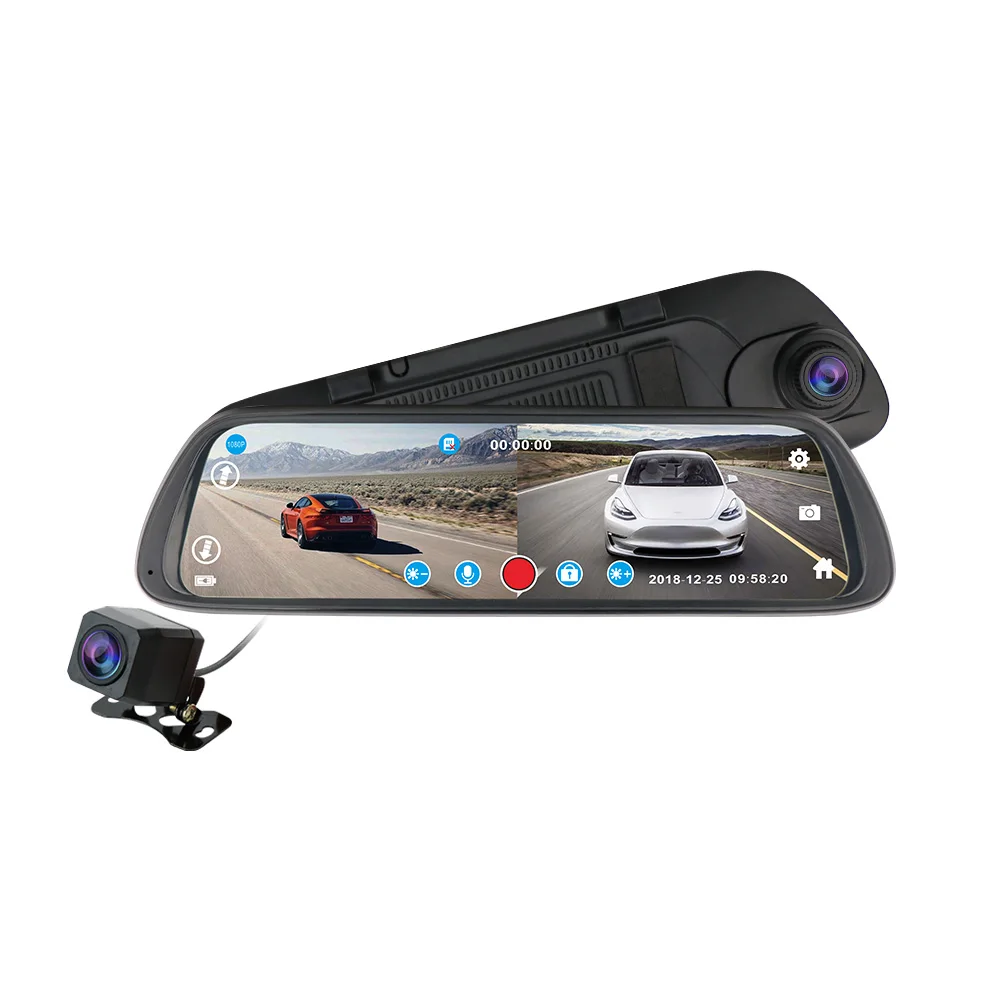 9.66'' IPS Car Dash Cam HD 1080P Streaming Media DVR Camera Wide Angle 170 Degree Rearview Mirror Black Box 1920*1080P
9.66'' IPS Car Dash Cam HD 1080P Streaming Media DVR Camera Wide Angle 170 Degree Rearview Mirror Black Box 1920*1080P