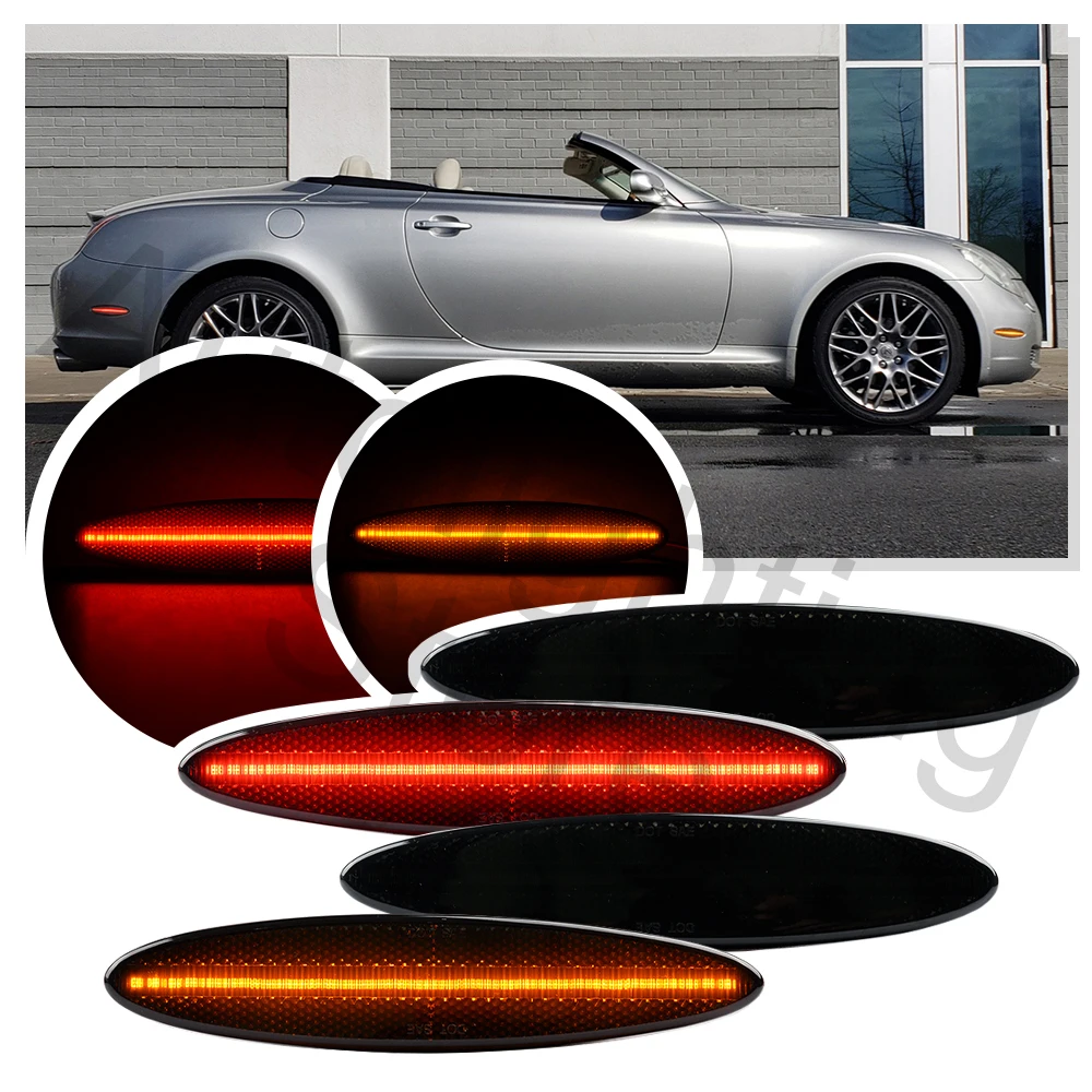 2X для Lexus SC430 2002 2003 2004 2005 2006 2007 2008 2009 2010 передний и задний светодиодный указатель поворота, боковой габаритный указатель поворота, лампа для крыла
2X для Lexus SC430 2002 2003 2004 2005 2006 2007 2008 2009 2010 передний и задний светодиодный указатель поворота, боковой габаритный указатель поворота, лампа для крыла