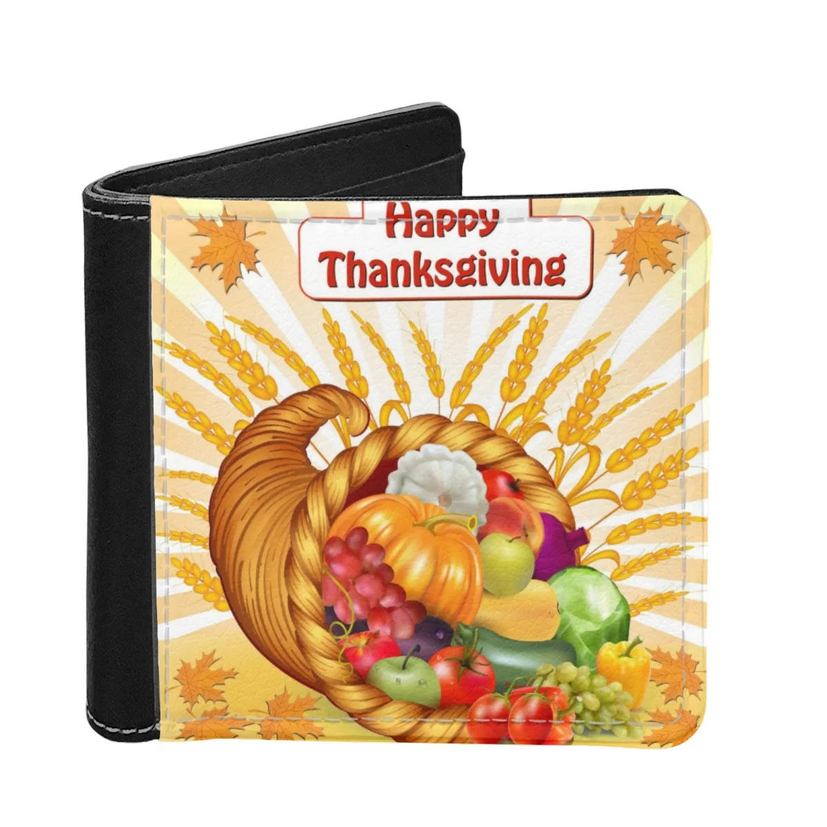 Thanksgiving Gift Pumpkin Maple Leaf Vegetable Fruit Design Male Men Wallets Purse ID Credit Card Holder Clutch Short PU Leather
Thanksgiving Gift Pumpkin Maple Leaf Vegetable Fruit Design Male Men Wallets Purse ID Credit Card Holder Clutch Short PU Leather