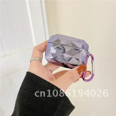 Glossy Plating IMD Luxury Diamond Pattern Electroplating Headphone Cover For AirPods 3 Pro 1/2/3 Silicone Case Airpods Case 
Glossy Plating IMD Luxury Diamond Pattern Electroplating Headphone Cover For AirPods 3 Pro 1/2/3 Silicone Case Airpods Case