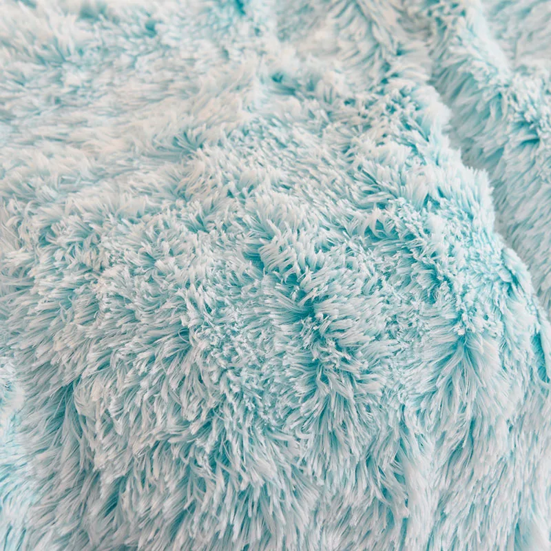 3Pcs Super Shaggy Coral Fleece Warm Cozy Princess Bedding Set Mink Velvet Duvet Cover Set Bed Comforter Cover Blanket Pillowcase 25 S89990dbe1b68411a9638986e6b92f272L