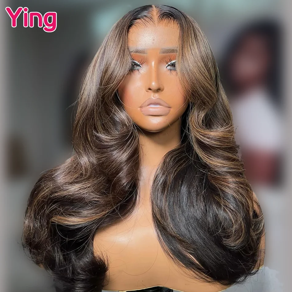 

Ying Brazilian Hair 200% 4/27 Highlight Honey Blonde Colored Body Wave 13x4 Wear To Go Glueless 13x6 Lace Front Wig PrePlucked