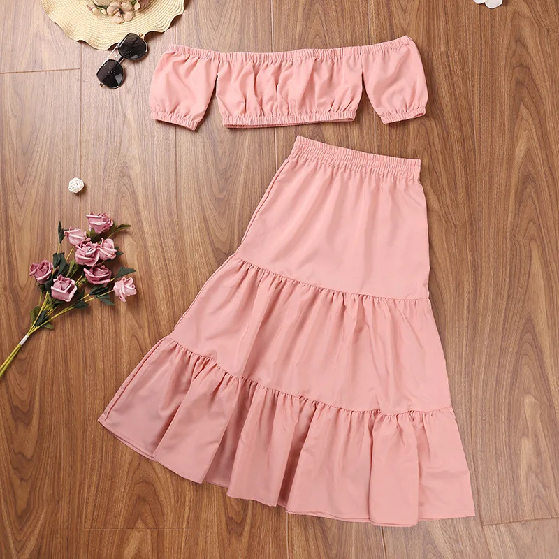 Girls' One-shoulder Short-sleeved Top and Half-length Skirt Suit Baby Clothes Girls Clothing Set Toddler Girl Clothes Outfits
Girls' One-shoulder Short-sleeved Top and Half-length Skirt Suit Baby Clothes Girls Clothing Set Toddler Girl Clothes Outfits