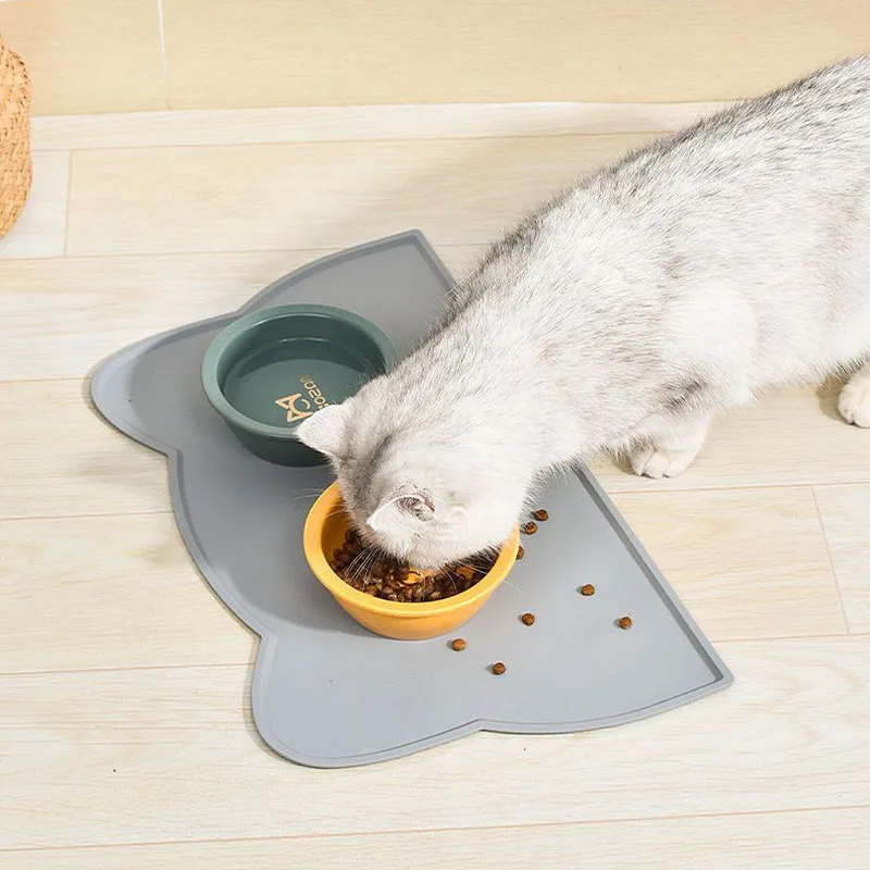 Pet Silicone Placemat Cat and Dog Mat Locking Edge Spill Proof Cat Shaped Placemat Portable Cute Shaped Feeding Mat Pet Supplies
Pet Silicone Placemat Cat and Dog Mat Locking Edge Spill Proof Cat Shaped Placemat Portable Cute Shaped Feeding Mat Pet Supplies
