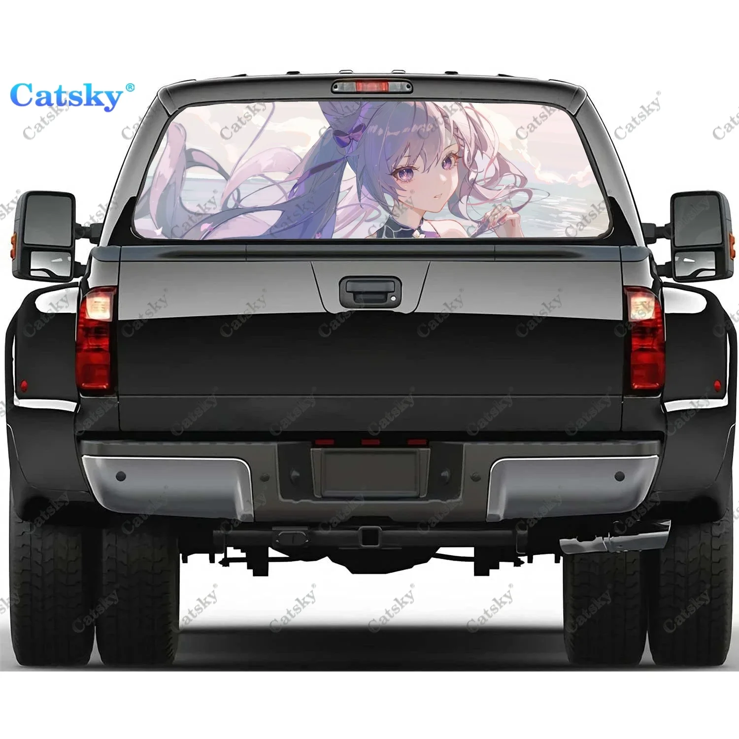 Keqing (Genshin Impact) Rear Window Decals for Truck,Pickup Window Decal,Rear Window Tint Graphic Perforated Vinyl Truck Sticker 
Keqing (Genshin Impact) Rear Window Decals for Truck,Pickup Window Decal,Rear Window Tint Graphic Perforated Vinyl Truck Sticker