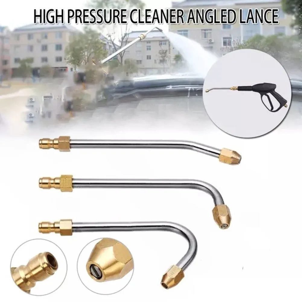 30° /90° /U-Shape Pressure Washer Angled Lance Extension Spray Wand Nozzle For Power Spray Gun Cleaning Tool 5000 PSI
30° /90° /U-Shape Pressure Washer Angled Lance Extension Spray Wand Nozzle For Power Spray Gun Cleaning Tool 5000 PSI