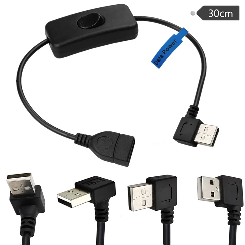USB Cable Male To Female With On/Off Switch Data Power Extension Cable Up Down Left Right Angled For Driving Recorder Desk Lamp
USB Cable Male To Female With On/Off Switch Data Power Extension Cable Up Down Left Right Angled For Driving Recorder Desk Lamp